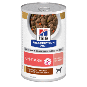 Hill's PRESCRIPTION DIET ON-CARE STEW – лечебна мокра храна за кучета, страдащи от тежки заболявания, с пилешко и зеленчуци