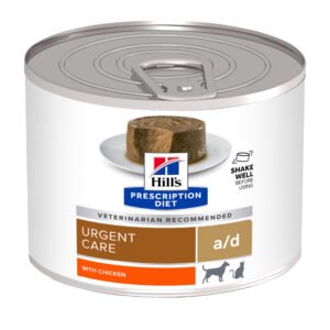 Hill's PRESCRIPTION DIET a/d Restorative Care - лечебна мокра храна за кучета и котки, за възстановяване, захранване, след изгаряния и травми, консерва с пилешко