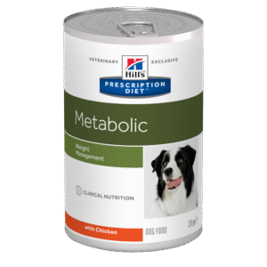 Prescription Diet Canine Metabolic консерва – лечебна храна за намаляване и поддържане на теглото при кучета с наднормено тегло