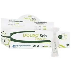 Douxo Seb Spot On - при локализирана форма на себорея / кучета и котки / 5 броя пипети
