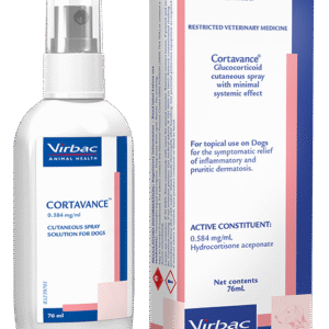 Cortavance Кортаванс - за симптоматично лечение на дерматози при кучета, проявяващи се с възпаление и сърбеж 76ml
