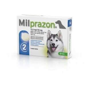 Milprazon 12.5 mg/125 mg / Милпразон 12,5 мг/125 мг таблетки за кучета с тегло 5 – 25 кг – 4 таблетки