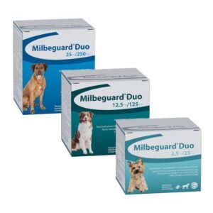 MILBEGUARD DUO 2.5 mg/25 mg дъвчащи таблетки за малки кучета и кученца 1-5 кг., 2 таблетки