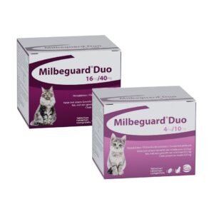 MILBEGUARD DUO 16 mg/40 mg филмирани таблетки за котки 4-8 кг., 2 таблетки