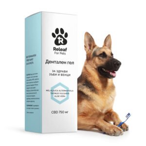 Releaf For Pets - дентален гел 3% CBD - за здрави зъби и венци - 25мл.