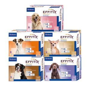 Effitix spot on Virbac/Еффитикс спот он за кучета/ 4 броя пипети