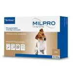 Milpro Dog 2.5 mg/25 мг – Таблетки против вътрешни паразити за кучета до 5 кг., 4 таблетки