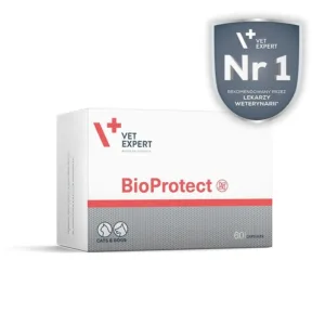 Vetexpert - BioProtect - съдържа живи бактерии специално подбрани за кучета и котки 60 капсули