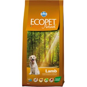 Farmina ECOPET NATURAL LAMB - пълноценна суха храна за кучета в зряла възраст от всички породи с агнешко / Пакет 12кг.