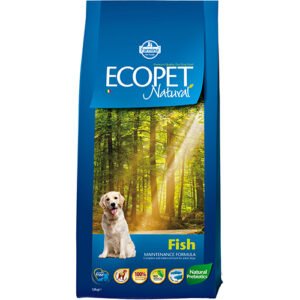 Farmina ECOPET NATURAL FISH - пълноценна суха храна за кучета в зряла възраст от всички породи с риба / Пакет 12кг.