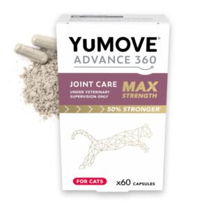 YuMOVE ADVANCE 360 Max Strength за котки- Мощна и бързодействаща добавка за стави за котки, които изпитват скованост на ставите. 60 табл.