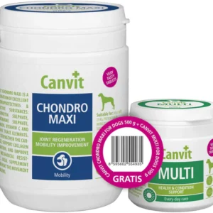 Canvit Chondro MAXI 500 g + Canvit Multi 100 g – Комплекс за стави, хрущяли и витамини за кучета