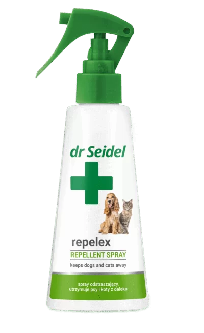 Dr.Seidel - Repelex Spray/ Репелекс спрей - отблъсква кучета и котки, което позволява да защитим желани от нас обекти /помещения, мебели и др./ 100 мл.