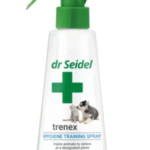 Dr.Seidel - Trenex/ Тренекс спрей - със специфична, атрактивна за животните миризма, който подпомага изграждането на устойчиви хигиенни навици (уриниране и дефекация) при малки кученца и котета 100 мл.