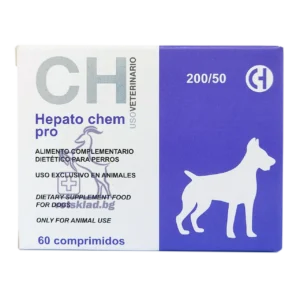 HEPATO CHEM PRO 200/50, Хранителна добавка за кучета за защита на черния дроб, 60 таблетки