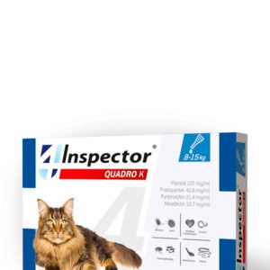 Inspector quadro K spot-on / Инспектор куадро К спот-он за котки 8 – 15 кг 1 пипета