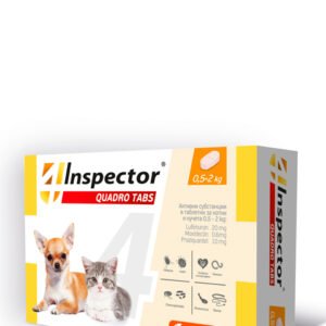Inspector quadro tabs / Инспектор куадри таблетки за кучета и котки 0.5-2 кг. 4 табл. в опаковка