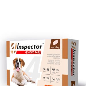 Inspector quadro tabs / Инспектор куадри таблетки за кучета над 16 кг 4 табл. в опаковка