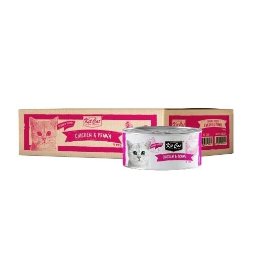 Kit Cat Deboned Toppers Chicken & Prawn in Aspic – Допълваща храна за котки в зряла възраст, пилешко и кралски скариди в аспик (желе) 12 бр. х 80 гр. - Image 6