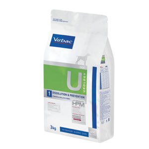 VIRBAC- U1 -Dog Urology Dissolution & Prevention - Диетична храна за кучета за разтваряне на струвитни и превенция на оксалатни камъни