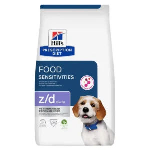 Hill's PRESCRIPTION DIET z/d Low Fat Soy AB+ – хидролизирана диета за кучета с хранителни алергии с ниски нива на мазнини с хидролизиран соев протеин