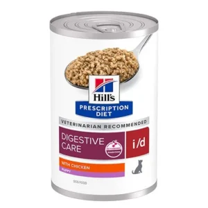 Hill's PRESCRIPTION DIET i/d PUPPY Digestive Care - лечебна суха храна за кученца с храносмилателни разстройства, консерва с пилешко - 360 г.