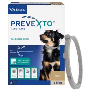 PREVEXTO® противопаразитна каишка за малки кучета (≤ 8kg), 38см.